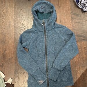 Blue Lululemon Scuba Zip Up Jacket